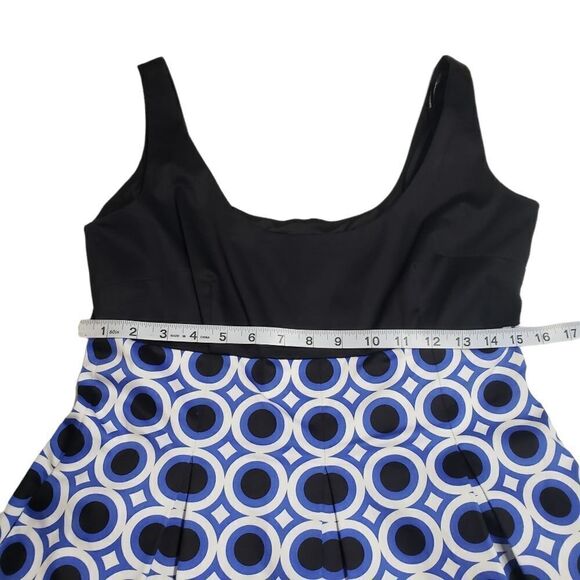 Maggy London Black & Geo Print Fit & Flare Dress Sz 10 NWT - Picture 10 of 16